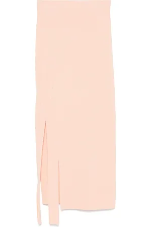 Victoria Beckham Ribbed-knit maxi skir