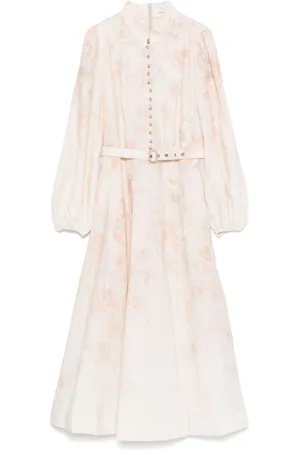ZIMMERMANN Crushed midi dress