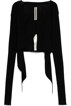 Rick Owens Cropped wrap-design cardigan