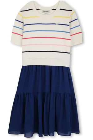 Sonia Rykiel Enfant Stripe-detailing midi dress