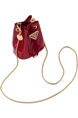 Prada Patent finish mini pouch