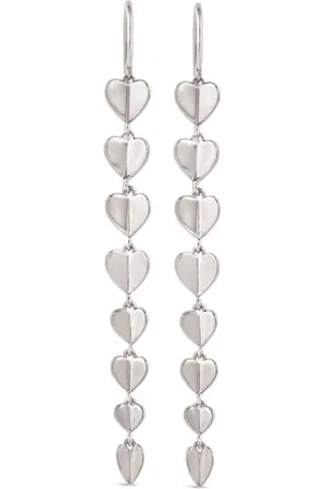 Dinny Hall Folded Heart Column drop earrings