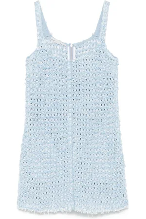 Stella McCartney Boucl?? denim mini dress