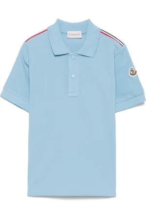 Moncler Striped-edge polo shirt