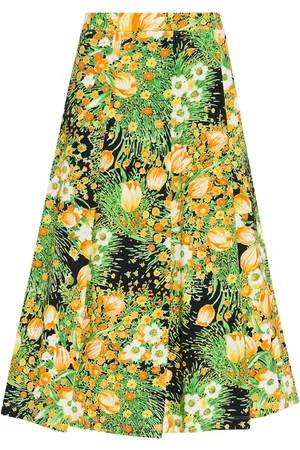 ROSETTA GETTY Pleated midi skirt