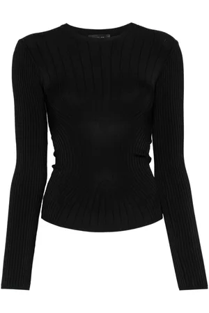 MUGLER Sculpting knit top