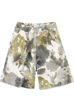Il gufo Camouflage-print shorts