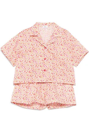 Il gufo Floral-print shorts set
