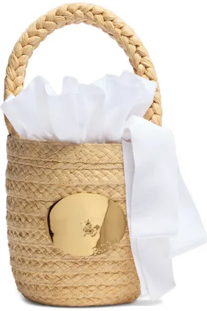 Patou Iconic raffia bucket bag