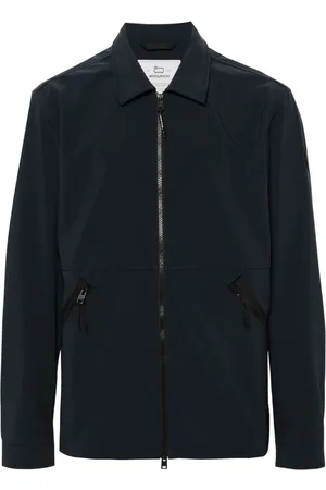 Woolrich Logo-patch zip-up jacket