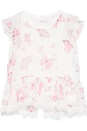 MONNALISA Butterfly-print blouse