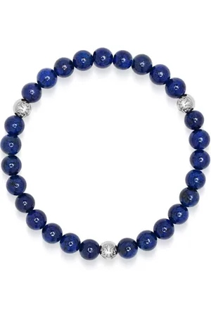 Nialaya 6mm lapis lazuli beaded bracelet