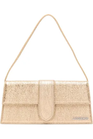 Jacquemus Le Bambino Long metallic-finish shoulder bag