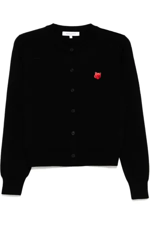 Maison Kitsuné Bold fox head patch cardigan