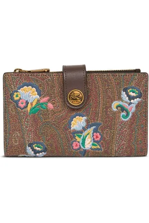 Etro Floral-embroidery wallet