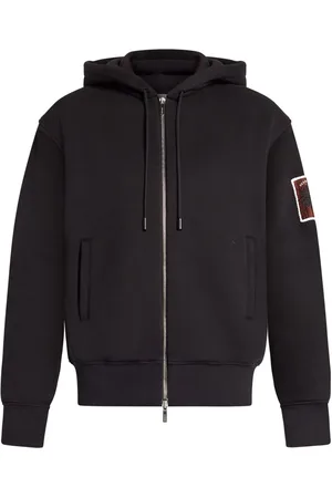 Salvatore Ferragamo Logo-patch zipped hoodie
