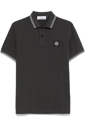 Stone Island Piqu??-weave polo shirt
