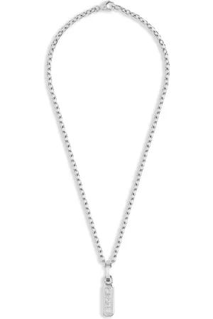 Philipp Plein Gothic Tag Pendant necklace