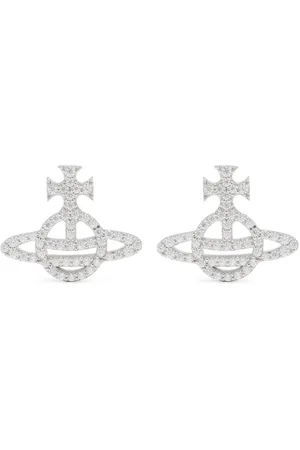 Vivienne Westwood Calliope embellished Orb-plaque earrings