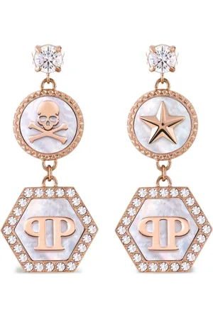 Philipp Plein Appliqu?? drop earrings
