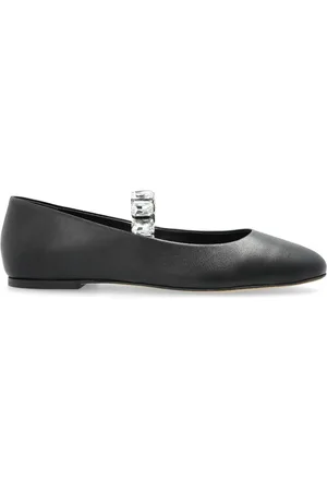 Casadei Crystal-embellished ballet flats