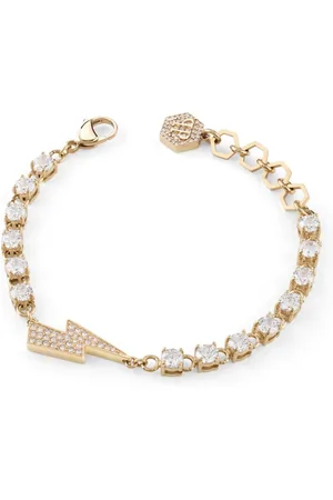 Philipp Plein Lightning-bolt-pendant bracelet