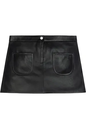 Courrèges Vintage leather mini skirt