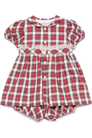 MONNALISA Tartan-check dress