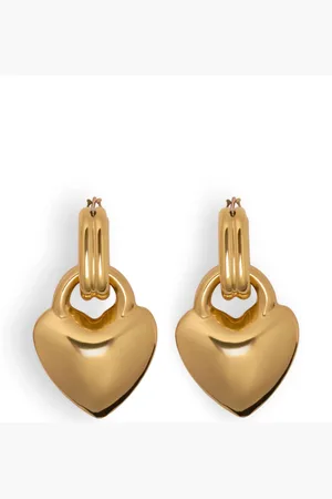 Patou Heart-pendant earrings