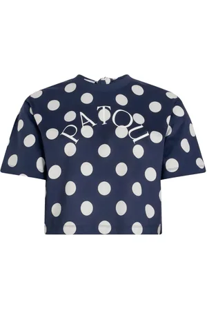 Patou Logo-print split-back T-shirt