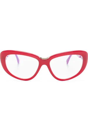 Max Mara Logo-engraved cat-eye frame glasses