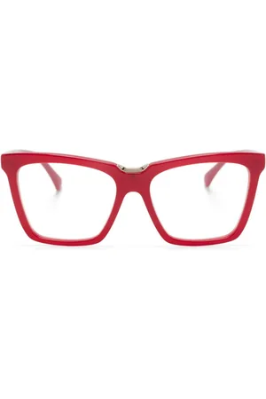 Max Mara Logo-print cat-eye frame glasses
