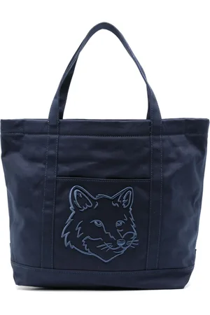 Maison Kitsuné Large Fox Head cotton tote