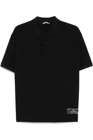 VALENTINO GARAVANI Logo-patch polo shirt
