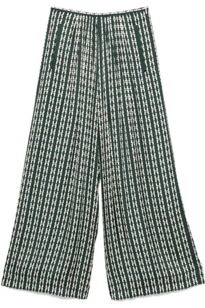 FORTE FORTE Geometric-print trousers