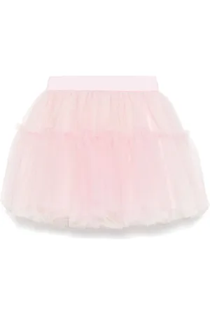 MONNALISA Logo-waistband tutu skirt