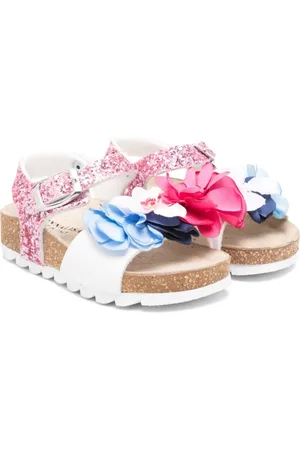 MONNALISA Floral-appliqu?? sandals