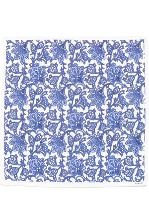 Fursac Floral-print pocket scarf
