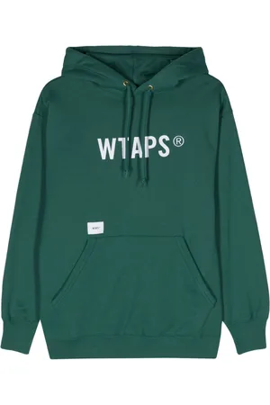 Wtaps Logo-embroidered cotton hoodie