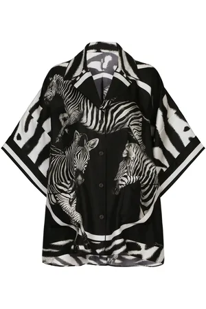 Dolce & Gabbana Zebra-print twill shirt