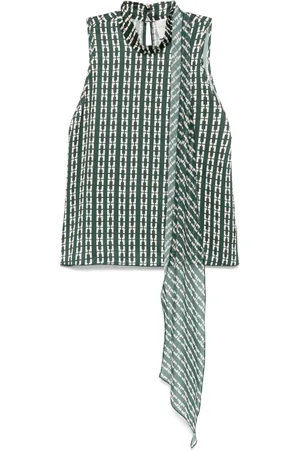 FORTE FORTE Geometric-print top
