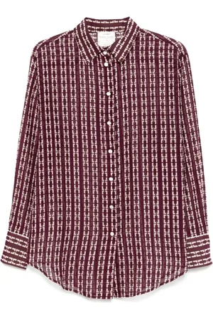 FORTE FORTE Geometric-print shirt
