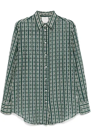 FORTE FORTE Geometric-print shirt