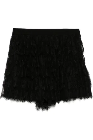 SHIATZY CHEN Sense of Ink Collection silk lace shorts