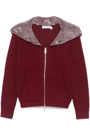 Self-Portrait Diamante-collar cardigan