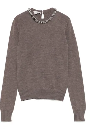 Stella McCartney Falabella-chain fine-knit sweater