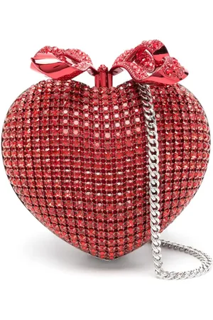 Self-Portrait Crystal Heart Clutch