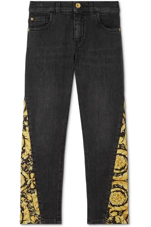 VERSACE Barocco-print jeans