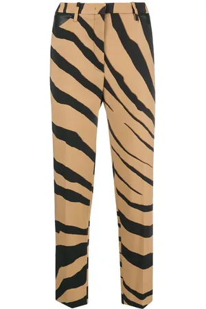 Roberto Cavalli Zebra print stretch trousers