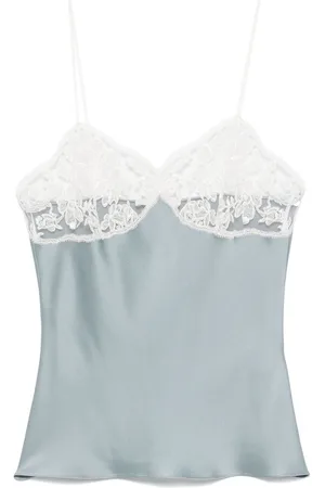 Chloé Lace satin top